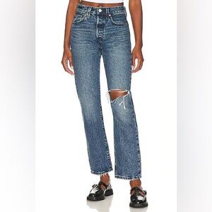 Levi’s Premium 501 Original Fit Straight Leg Jeans in Mystical Magic Size 26